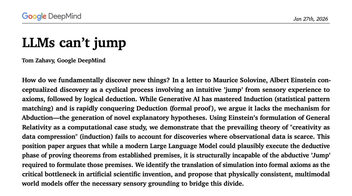 The Einstein Test: whether an LLM trained only on pre-1905 science could independently discover the theory of relativity